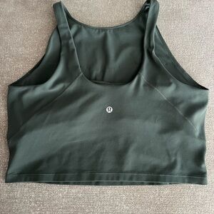Green lululemon align high-neck tank